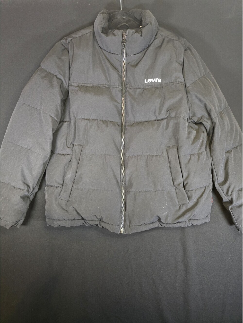 Levi's Men's Arctic Cloth Retro Bubble Puffer Jacket Black Winter Size L